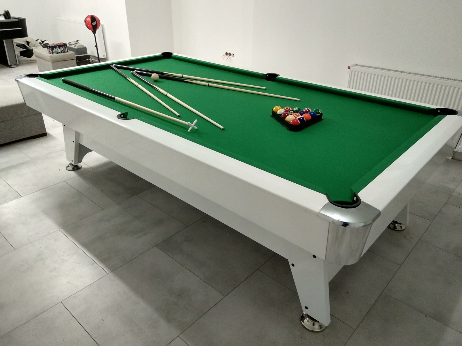 6FT Stół Bilardowy Radley Diamond Pool Biały Model Diamond