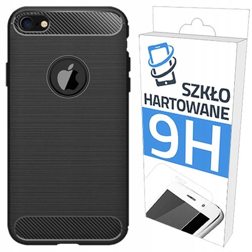 

Czarne Etui + Szkło Carbon Do Iphone 6 Plus