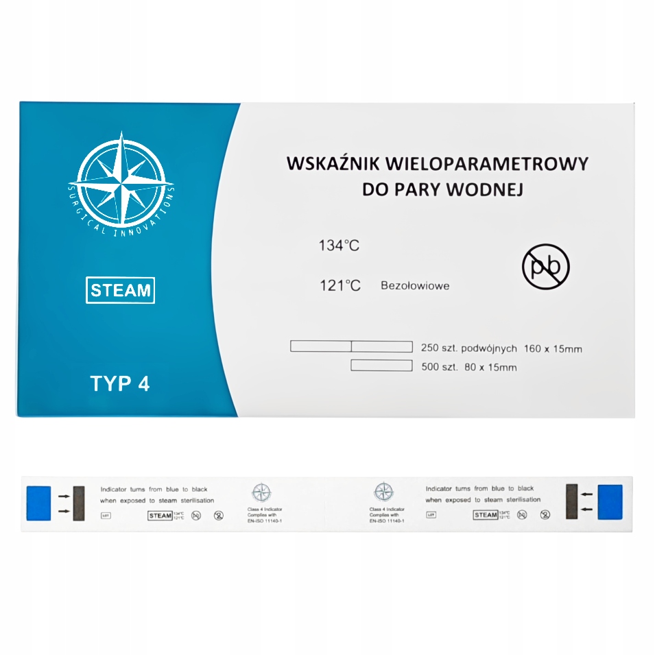 Pasek do sterylizacji Typ 4 Compass Surgical Innovations 250 szt.