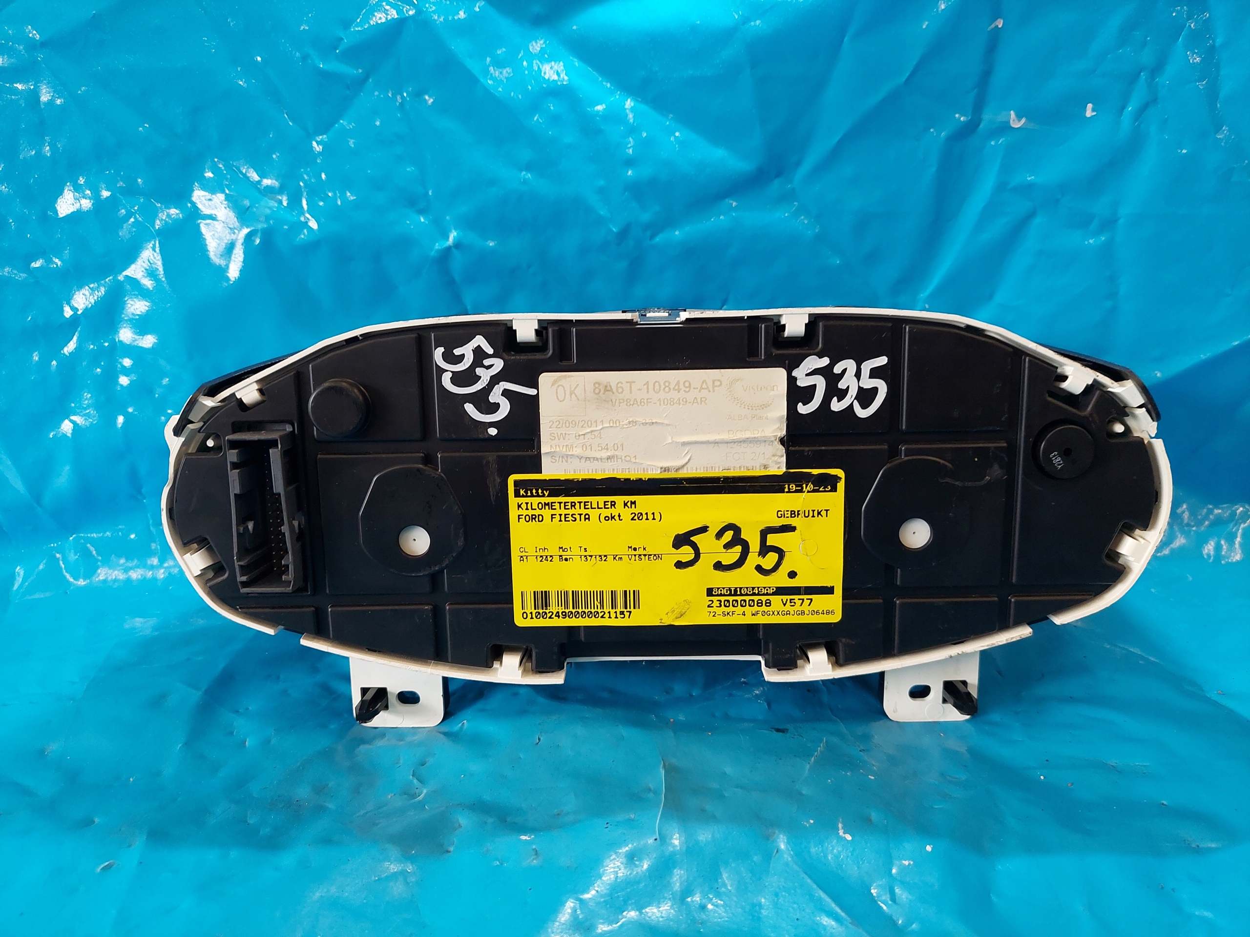 dials clock FIESTA 2011 R MK7 1.25B 8A6T10849AP