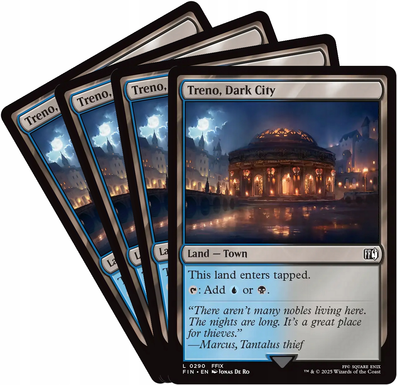 [mtg] Playset: 4x Treno, Dark City (fin)