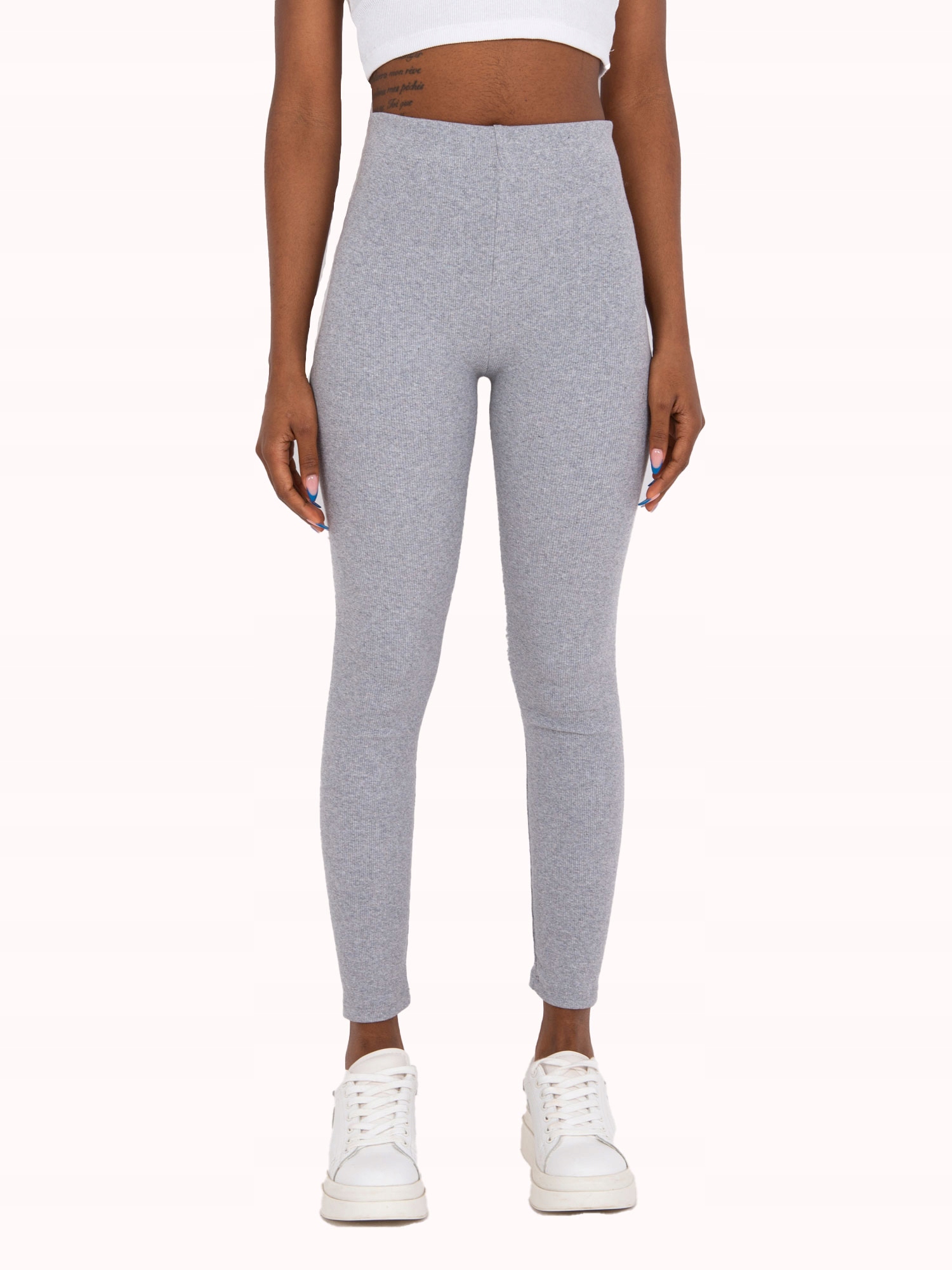 

Prążkowane Legginsy Damskie na co dzień S