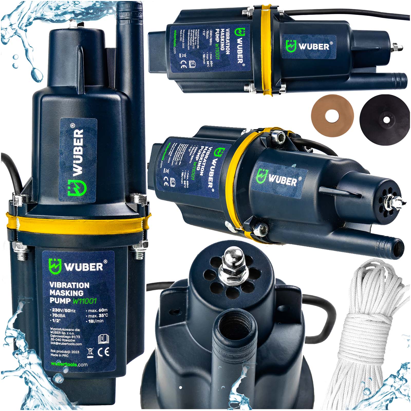 Membránová Ponorná Pumpa Na Vodu Horní Sání Ruska 1080 l/h Hlubinná