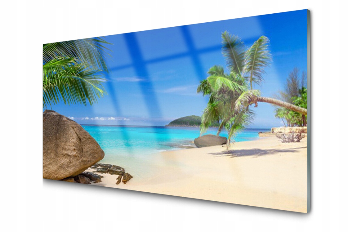 

Panel szklany Płytka Plaża Morze 100x50