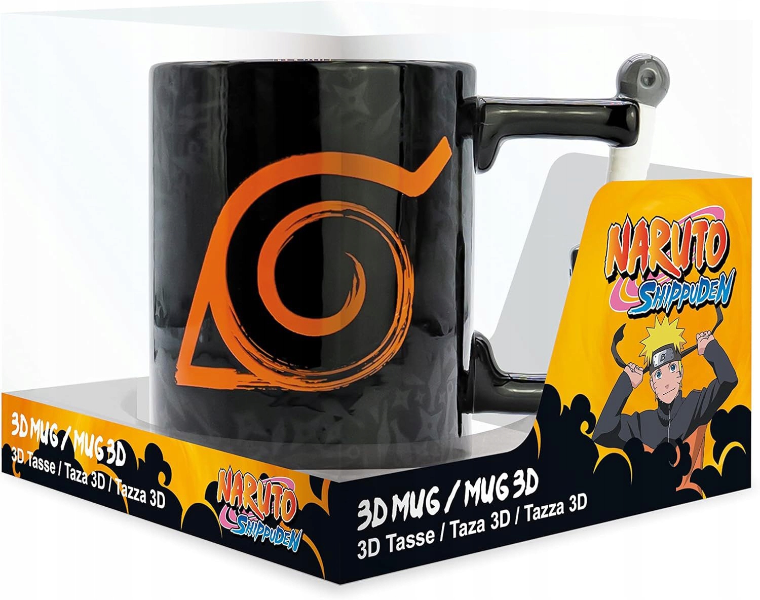 Naruto Shippuden Kubek 3D Handle Kunai Konoha