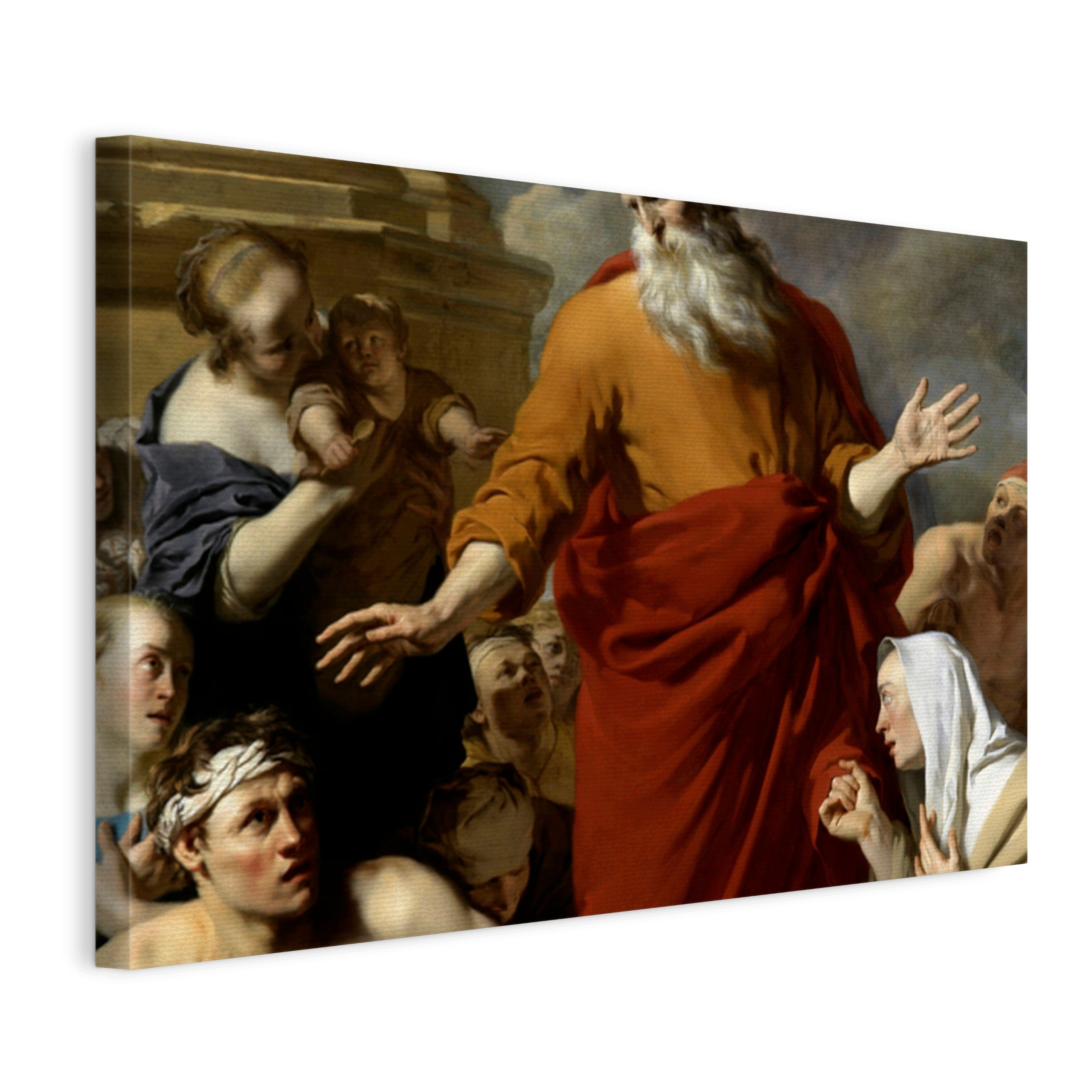 Obraz na plátne Karel Dujardin St Paul Healing Cripple pri Lystre (1663