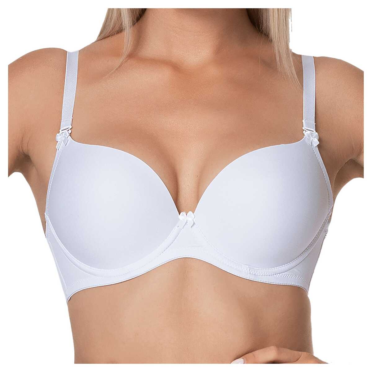 Niplex Push up podprsenka hladká Ida bílá 70B