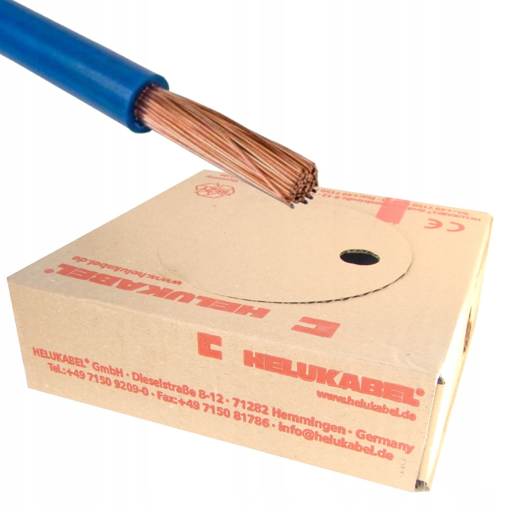 Instalační kabel 1x0,75 mm² LgY H05V-K 300/500 V Modrý Helukabel