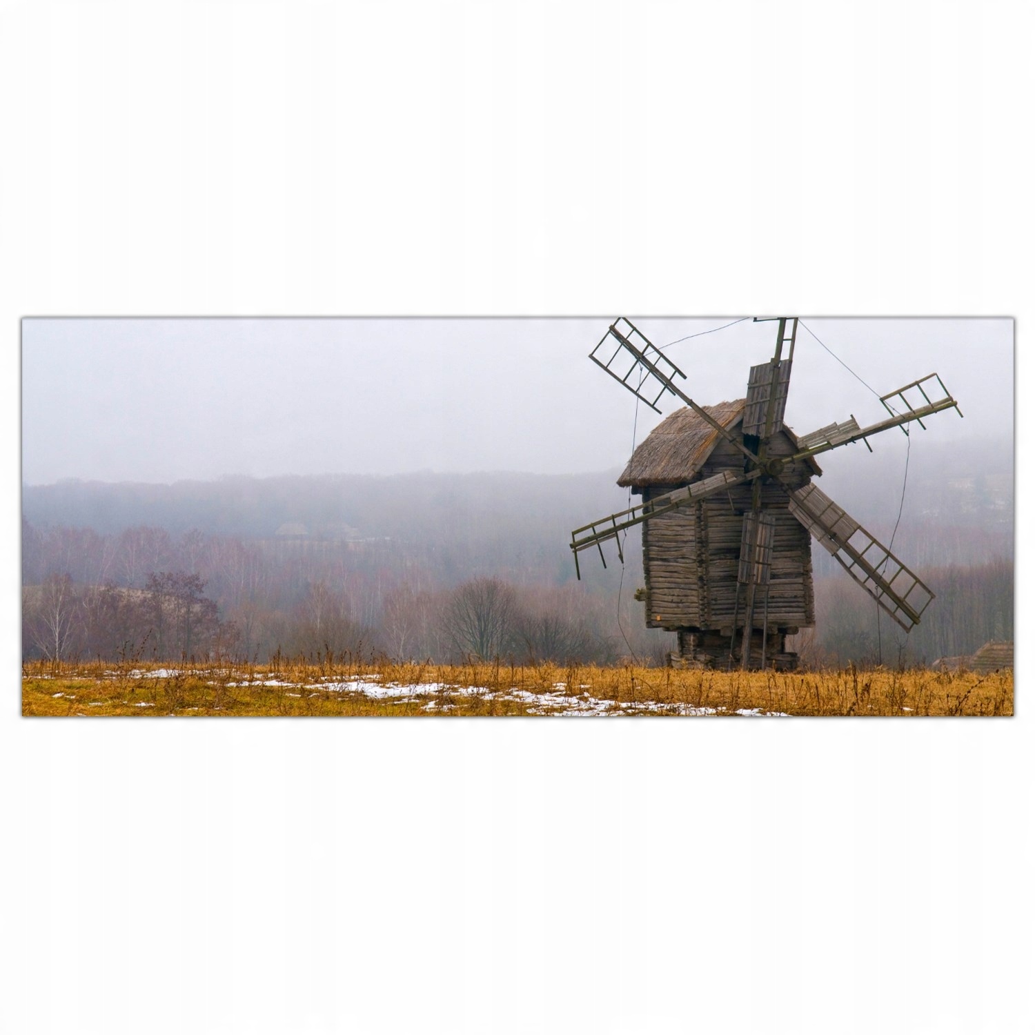 

Obraz na szkle Foto Młyn Farma Wieś Pole 125x50