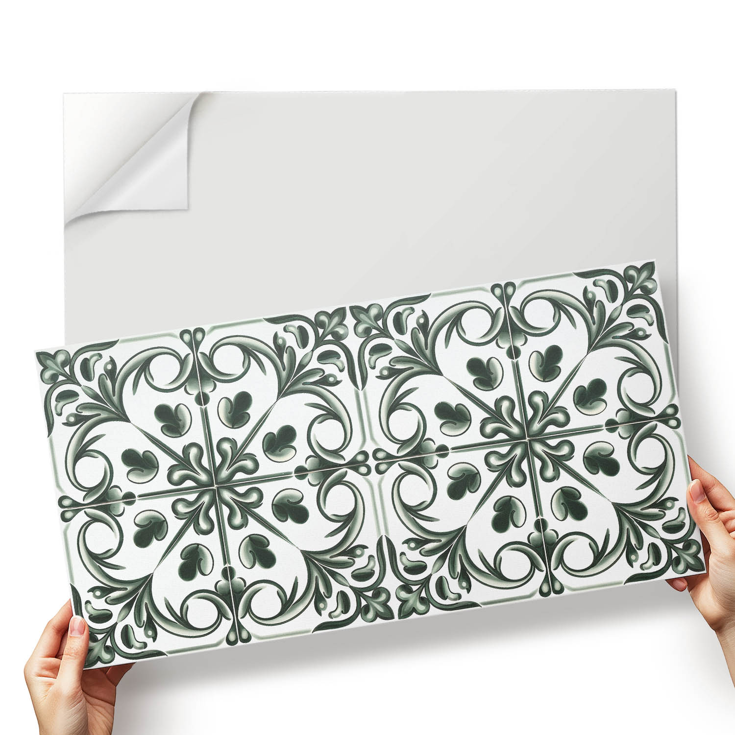 Balíček samolepících Pvc dlaždic s rostlinným motivem 6x60x30 cm