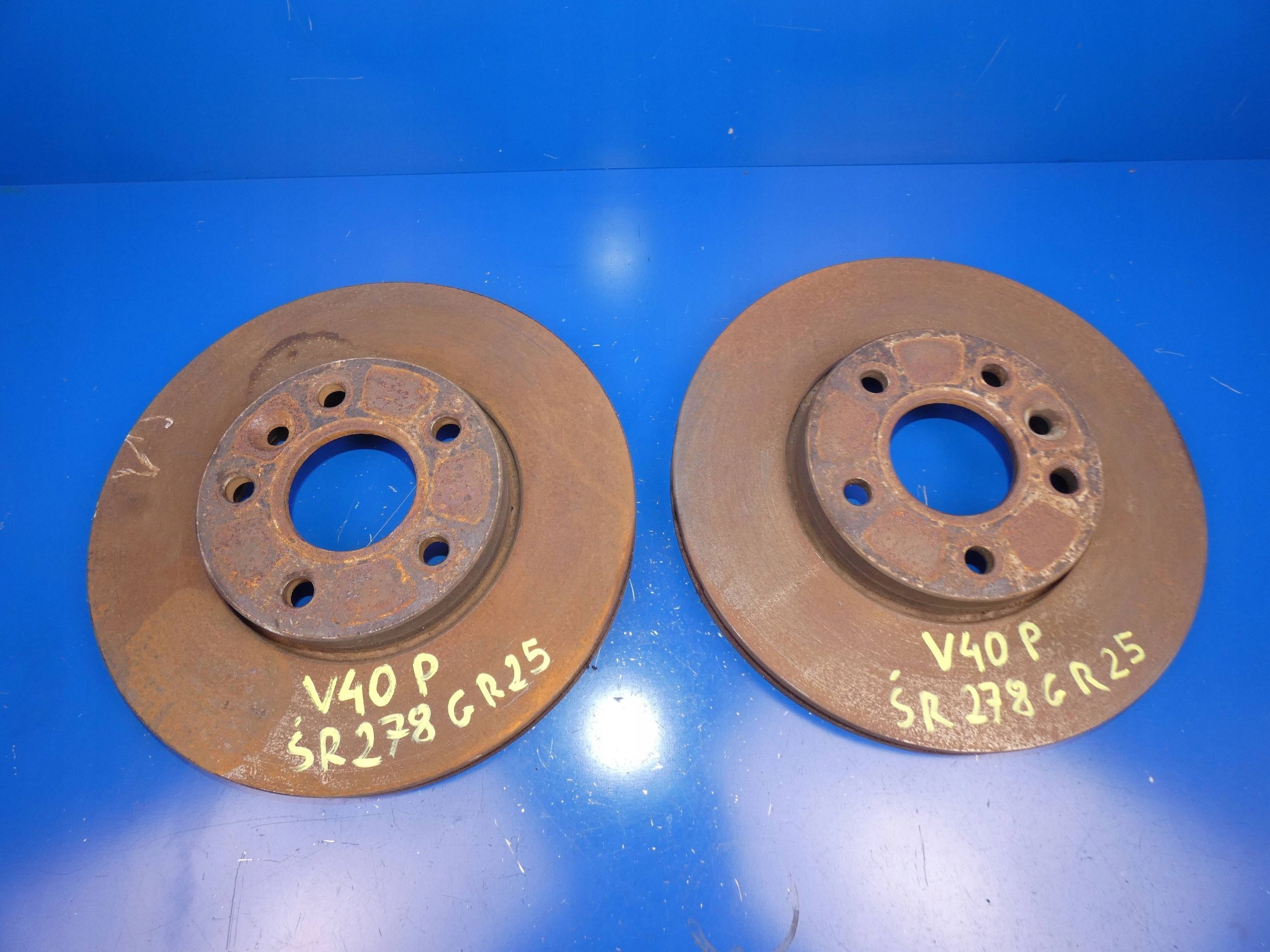 VOLVO V40 II disc discs brake front front KOMPLET SR:278mm