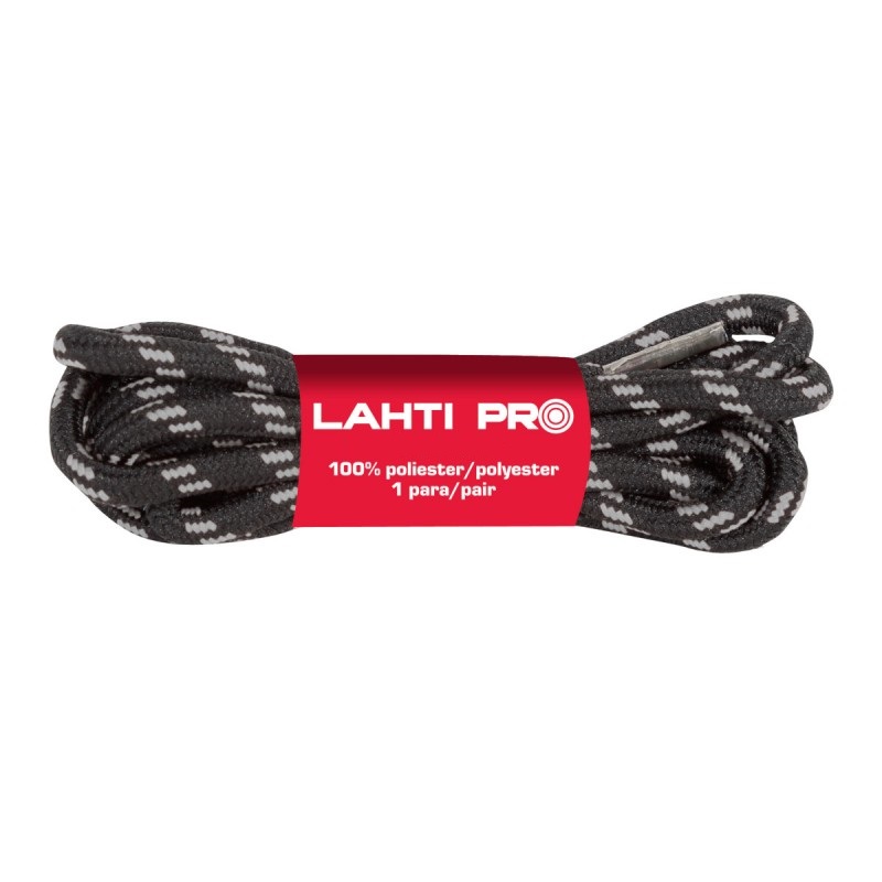

Sznurówki okrągłe czarno-szare 100cm Lahti Pro