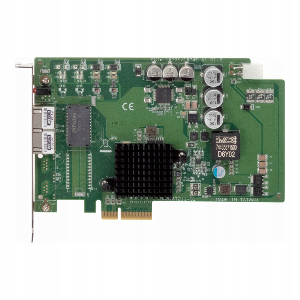 Advantech PCIe-1672E 2-PORT Gigabit PoE Karta PCIe 19A3167211-01