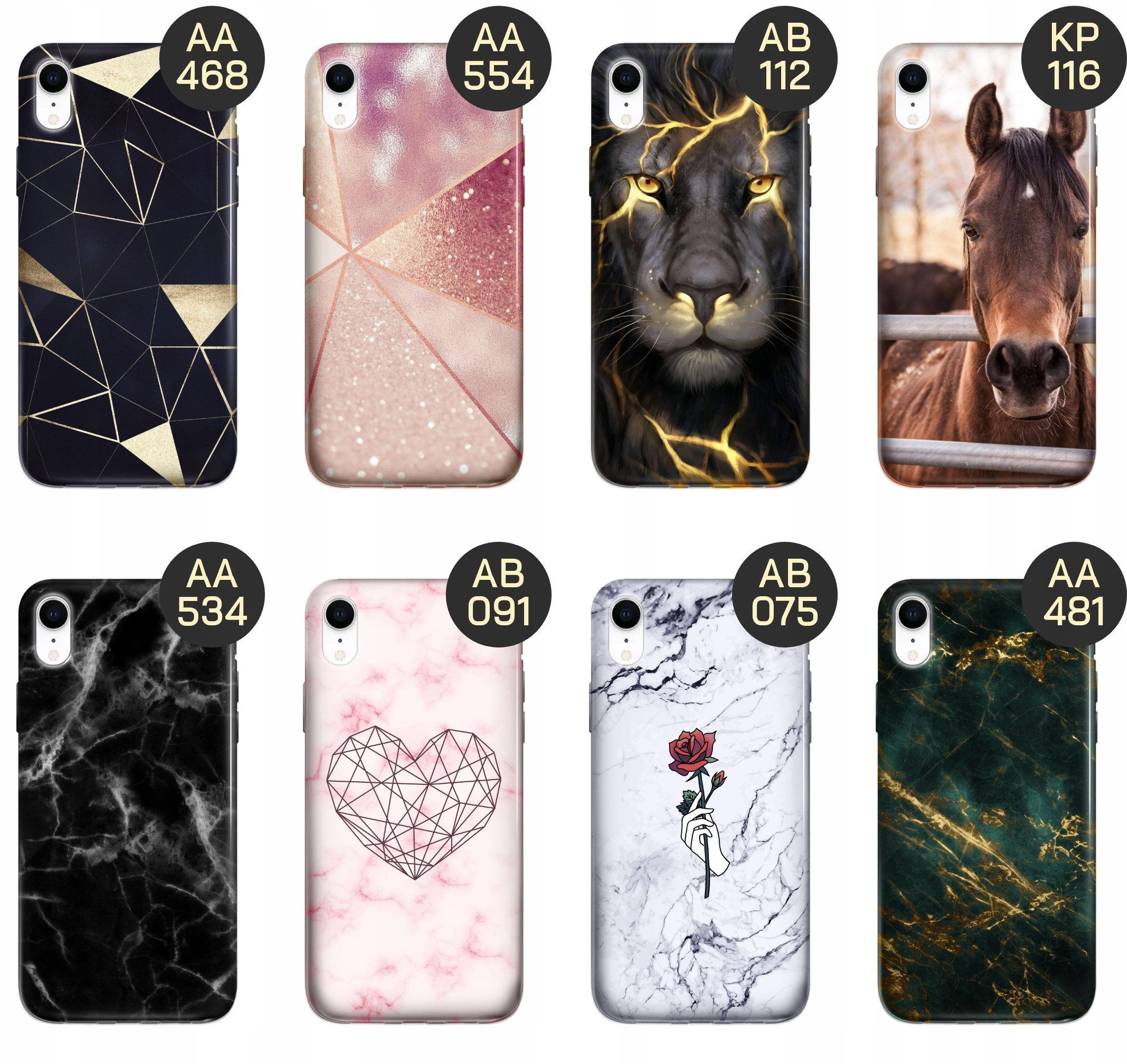 ETUI DO IPHONE XR WZORY TOP100 DESIGN Z NADRUKIEM ZE WZOREM OBUDOWA +SZKŁO Dedykowany model iPhone XR