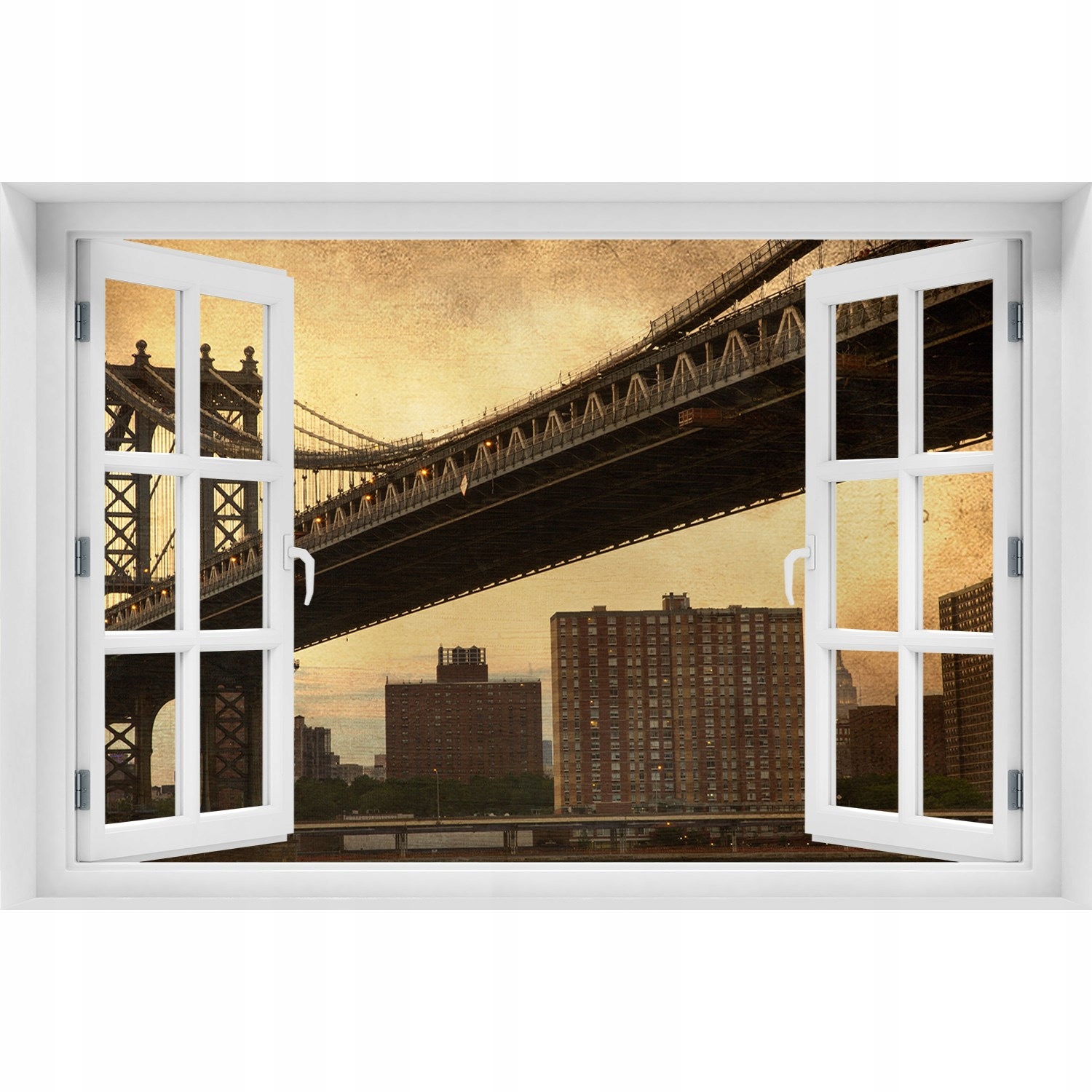 

Naklejka na ścianę 3D Okno Manhattan Nowy Jork