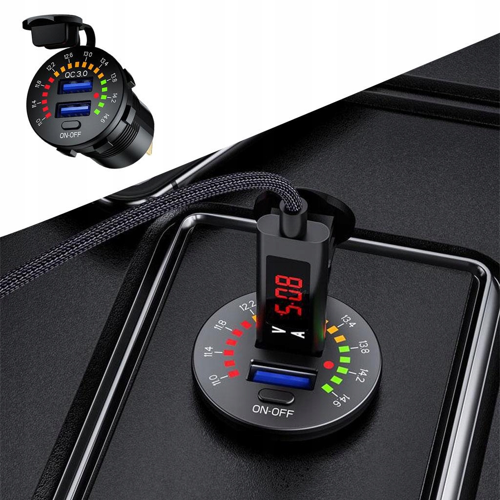 Motocykl Podwójny Wodoodporny Woltomierz USB. EAN (GTIN) 6938650125795