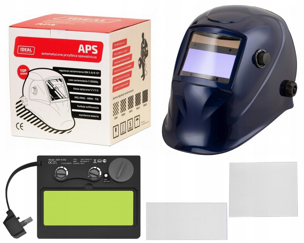 Automatická svařovací přilba APS-510G Blue