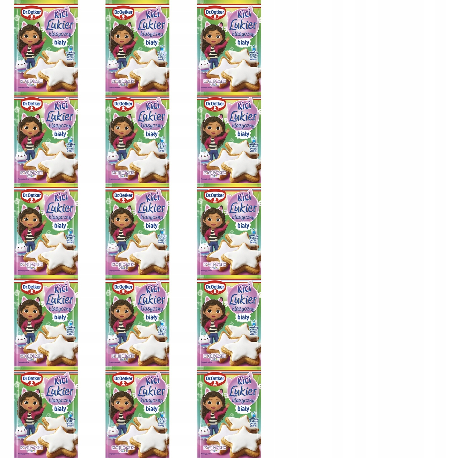 15 x 70 g Dr. oetker poleva kici gabi klasický bílý Karton
