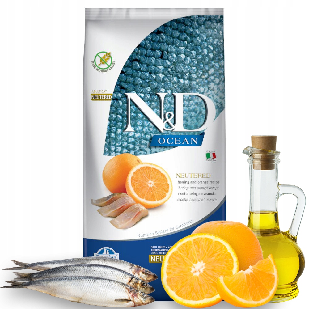Nd Ocean Neutered Cat 5kg Herring Farmina pro kočky