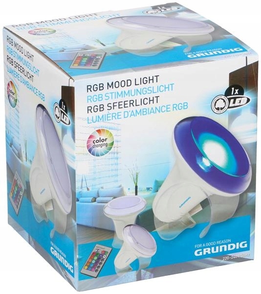 GRUNDIG LED MOOD LIGHT ZE ZMIANĄ KOLORÓW I PILOTEM Marka Grundig