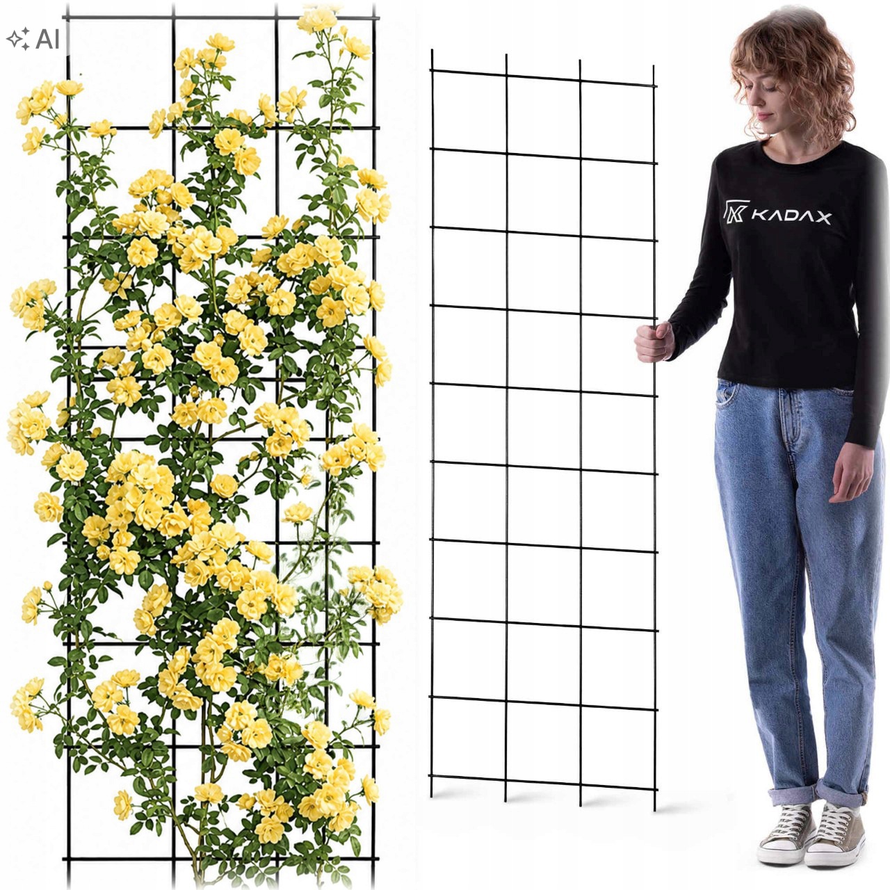 Zahradní Pergola 45x150 cm Kovová Podpěra Pro Rostliny Růží Květů Mřížka
