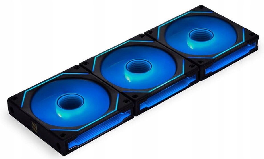 2× Lian Li UNI SL-INF ARGB PWM 120mm Black Reverse, kontroler