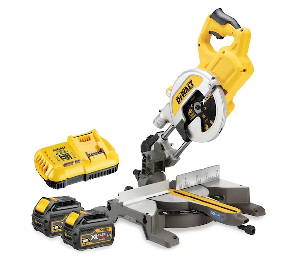 Dewalt DCS777T2 54V Xr Flexvolt Pokosová pila 216 mm 2 x 6 Ah