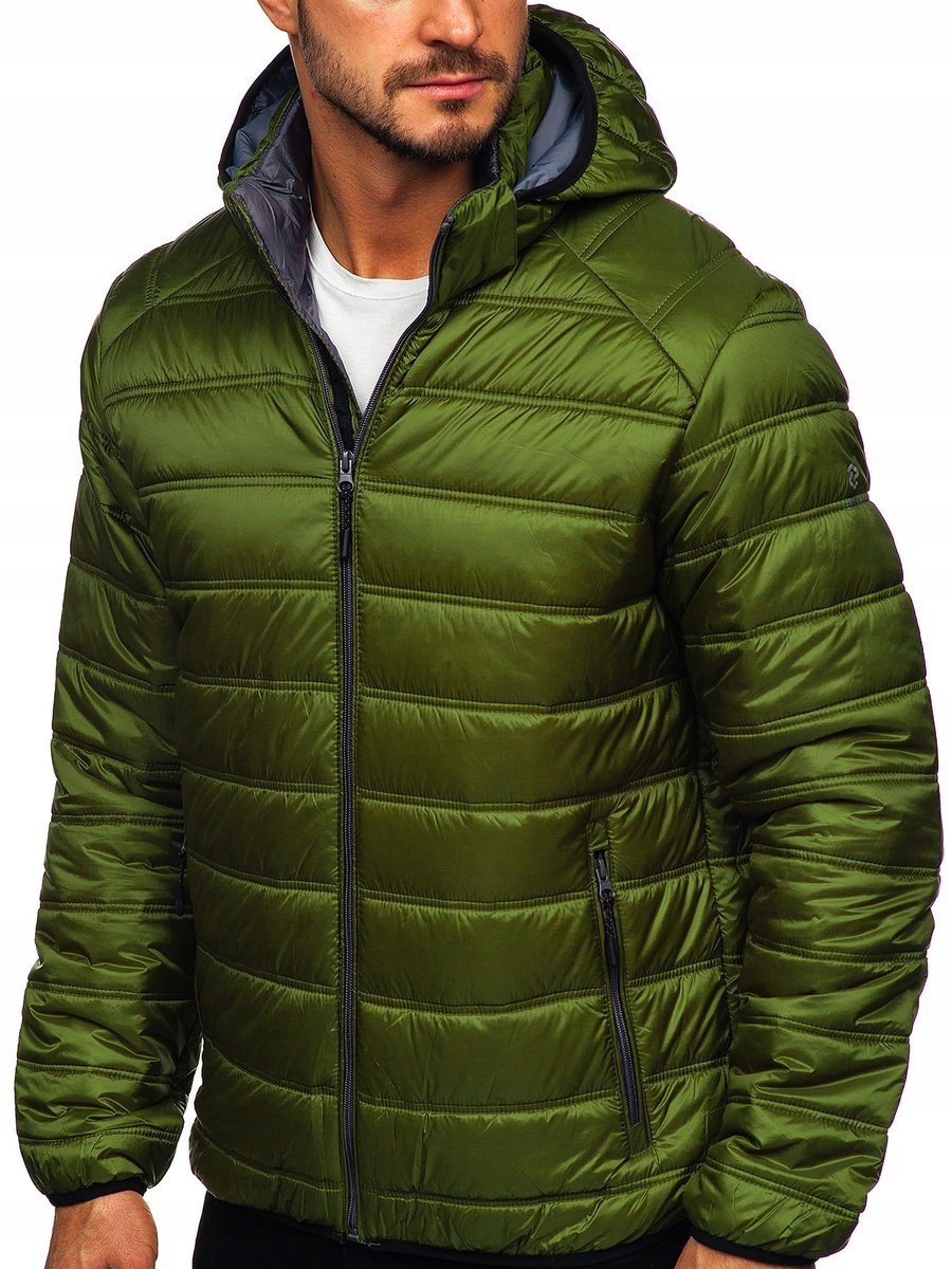 

Kurtka Męska Przejściowa Zielona BK111 DENLEY_3XL