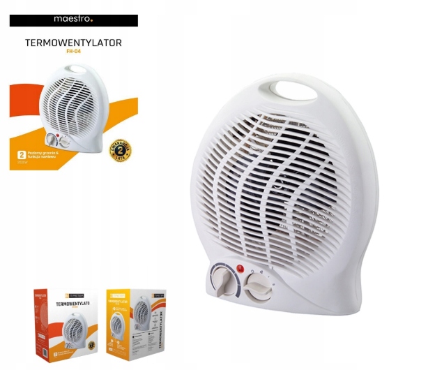 MOCNA FARELKA TERMOWENTYLATOR MIESZKANIOWY 2000W Marka inna