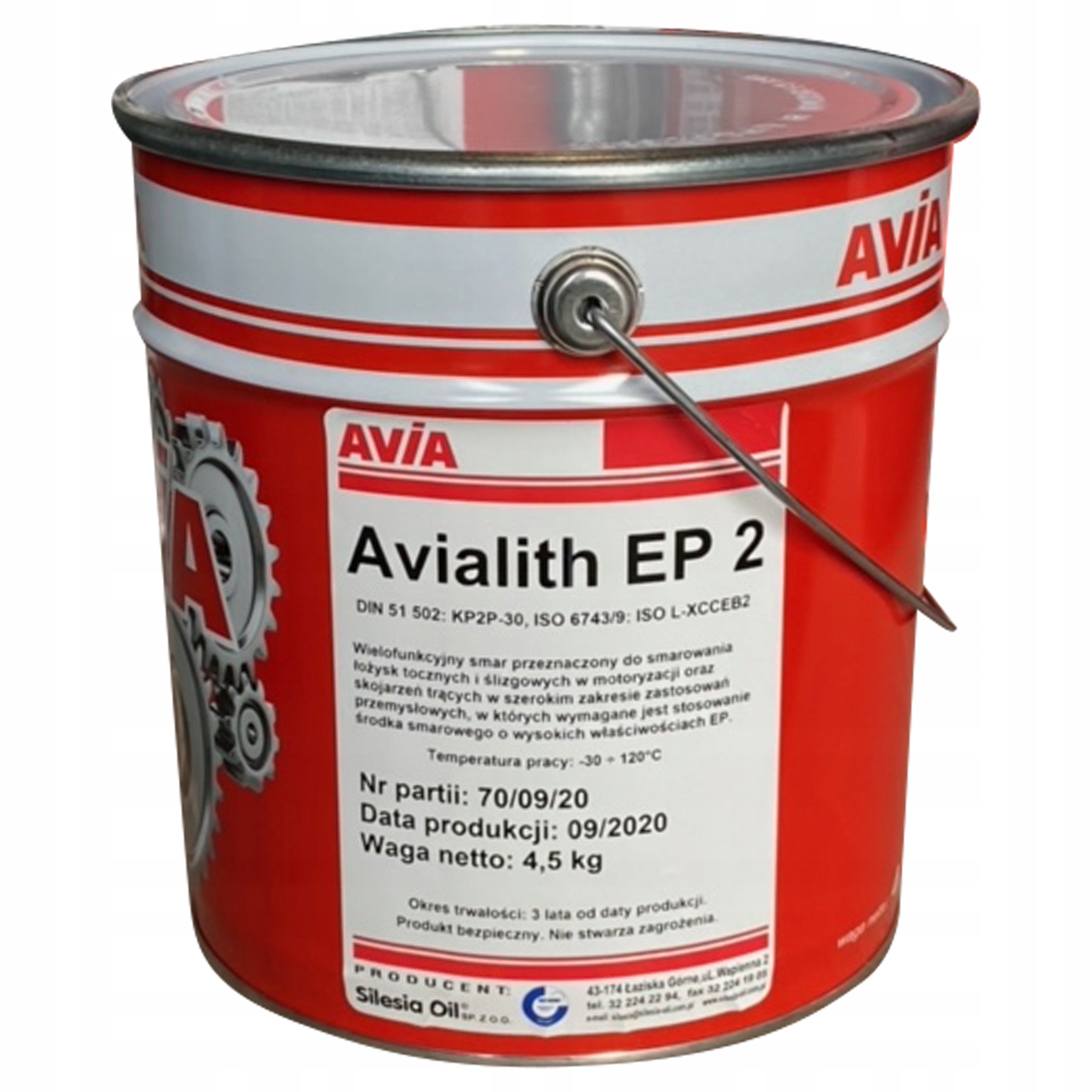 SMAR LOZYSKOWY AVIA AVIALITH EP 2 4 5 kg metal