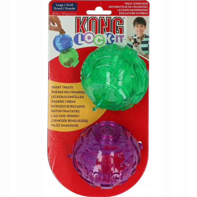 

Kong Podwójna Zabawka dla Psa Lock-It 3-pk S
