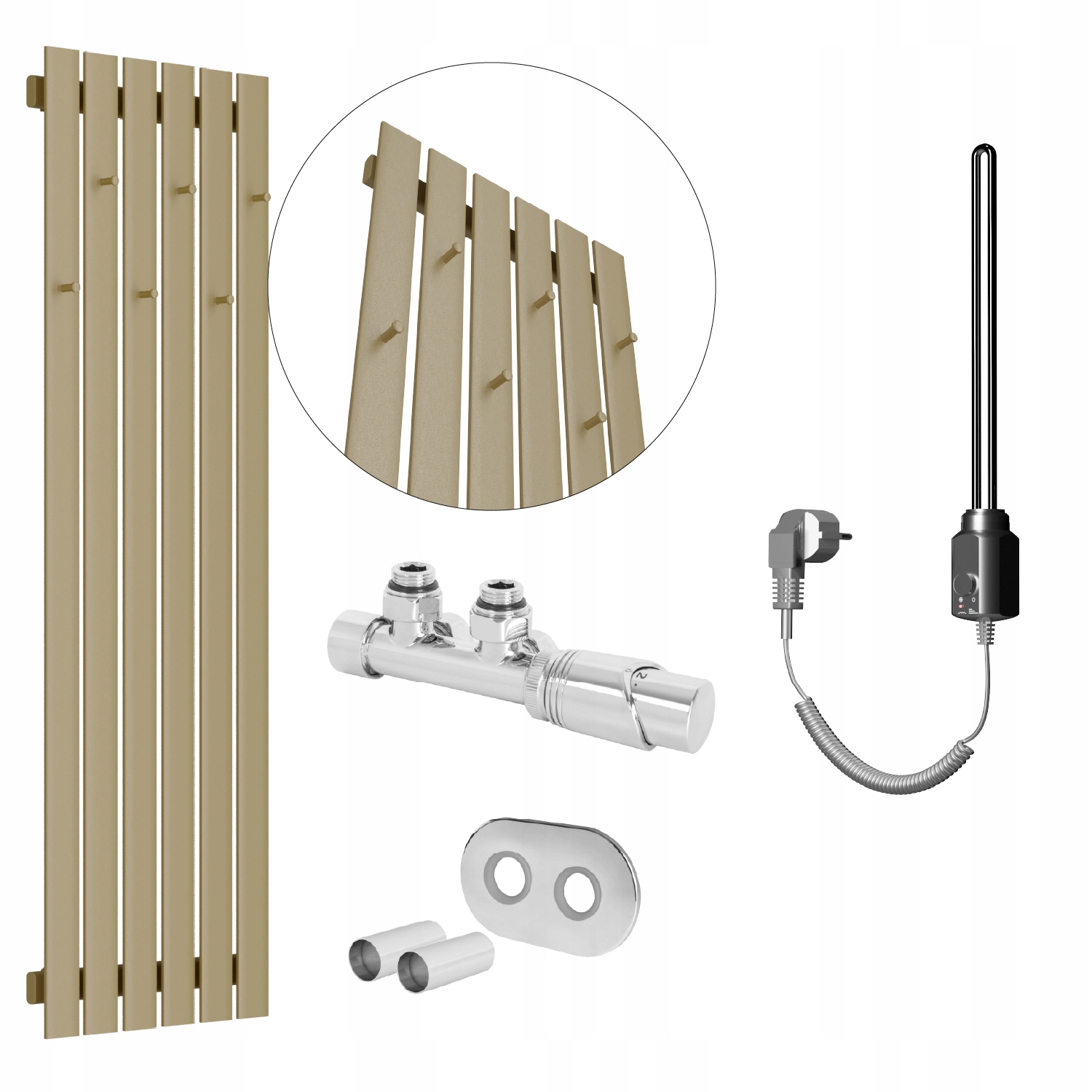 Set Vodovodní a elektrický ohřívač Bellohook 140x45 Quartz 2