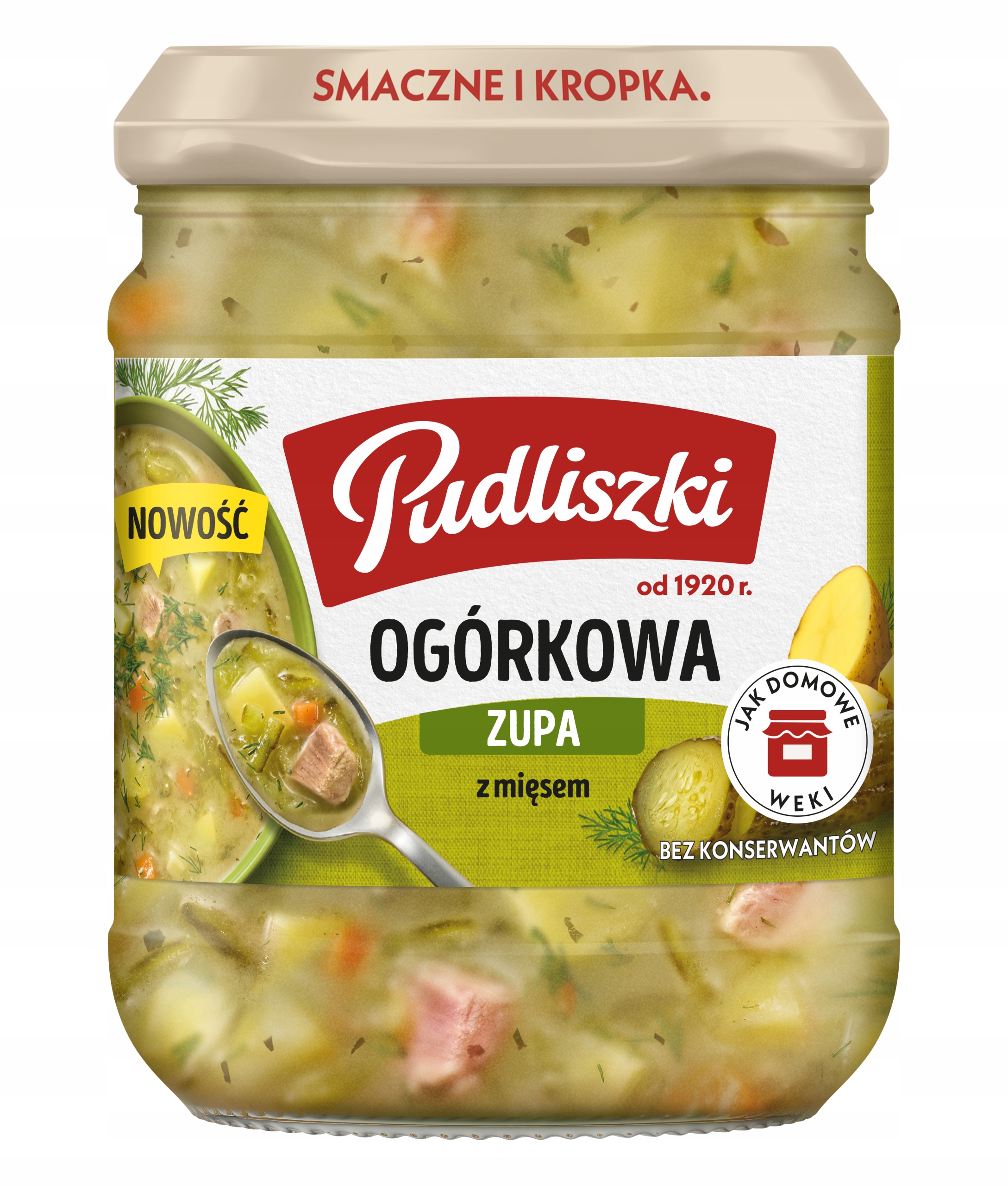 Levně 4 x Pudliszki Okurková polévka s masem 440 g