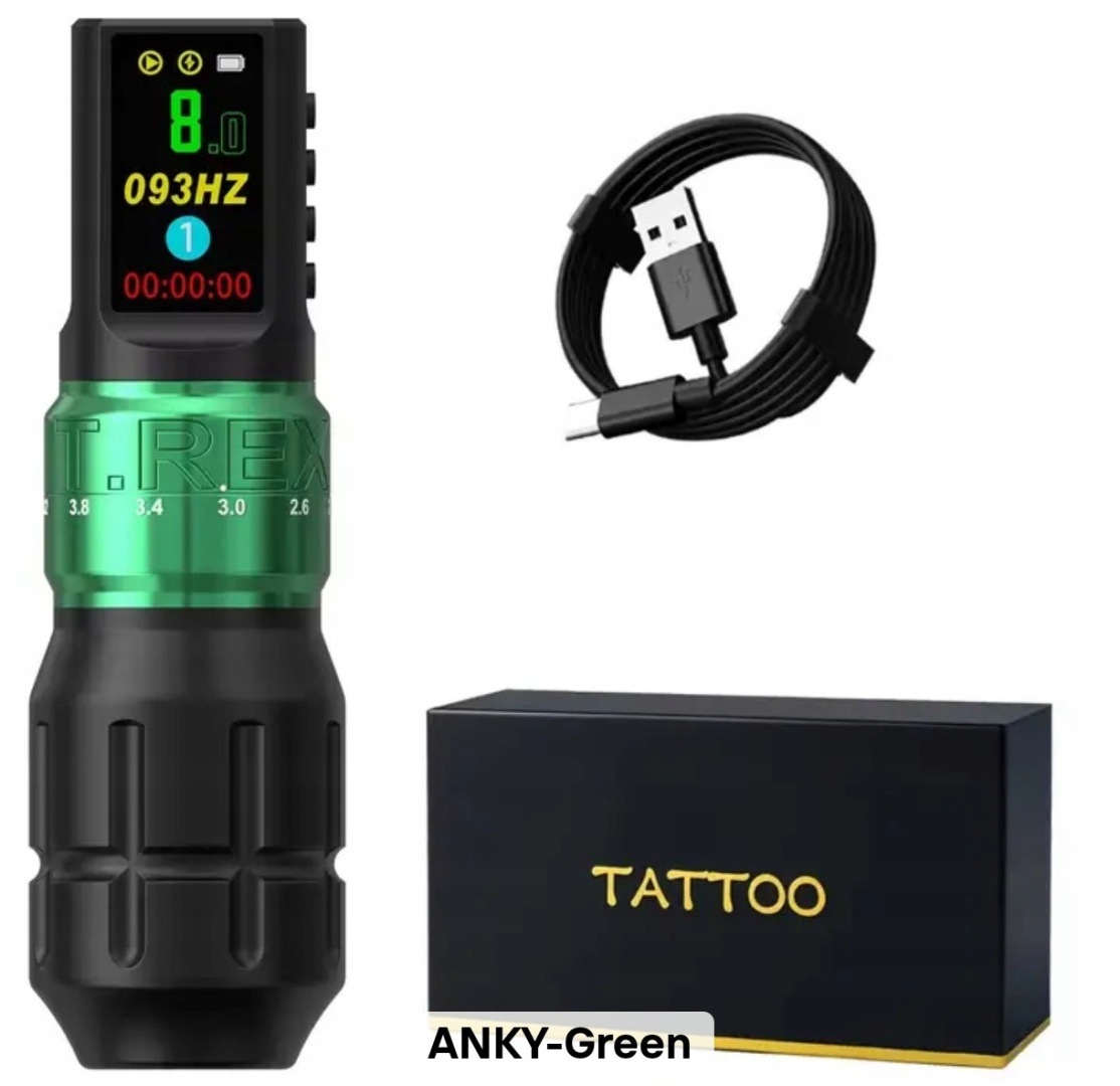 Bezdrátový Na Tetování Proanky Green Tattoo