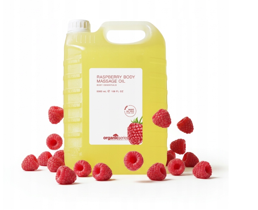 Organic Olej Oliwka do masażu ciała o zapachu Malinowy /bez Parafiny/