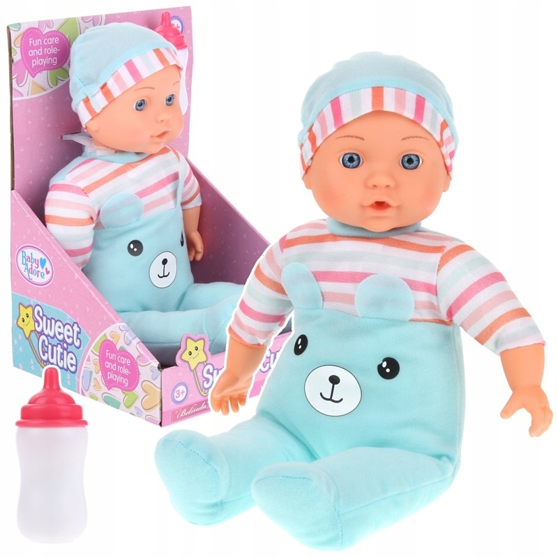 

Lalka Interaktywna Bobas Przytulanka Mówi Butelka