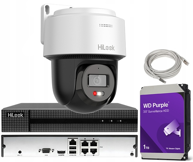 Ip monitorování Kamera Otočná Ip 4MPx Mikrofon Poe HiLook By Hikvision