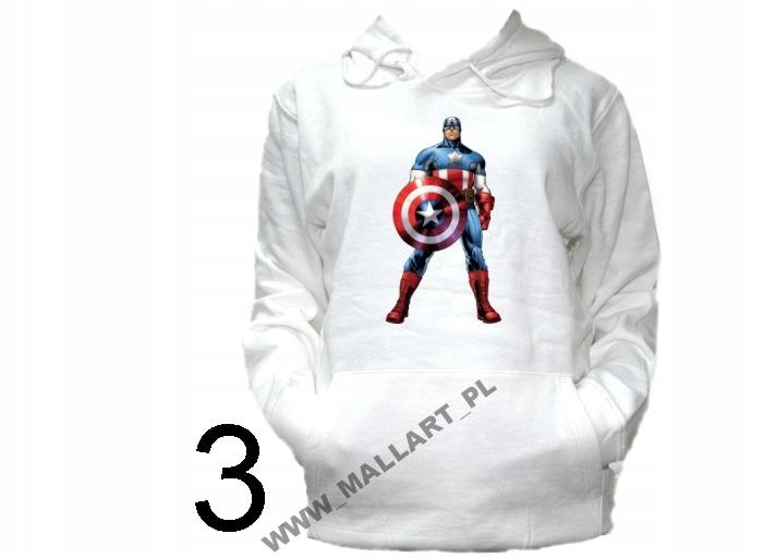 

Bluza Kaptur Kapitan America America Wzory