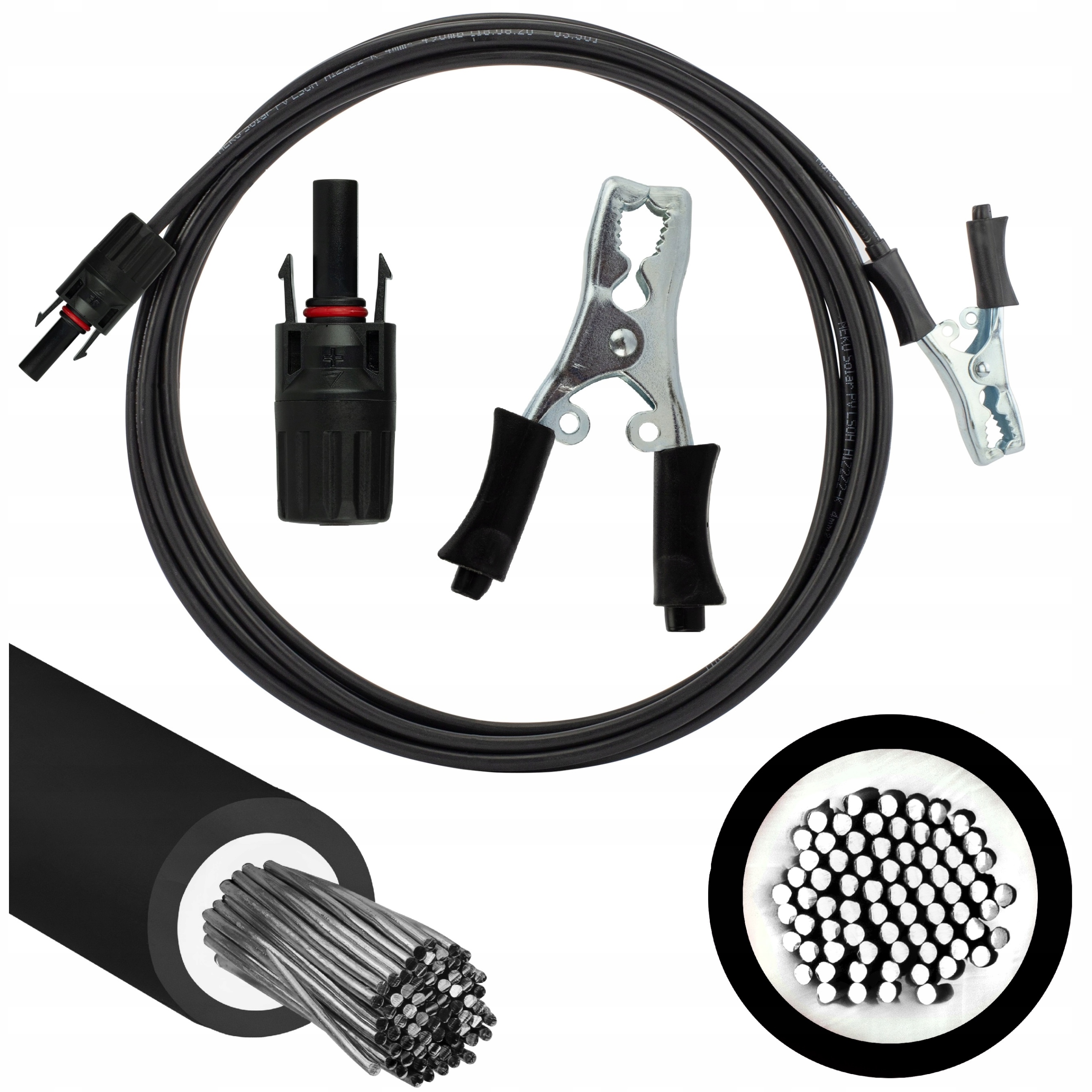 

Kabel solarny przyłączeniowy MC4 4mm2 czarny 1m