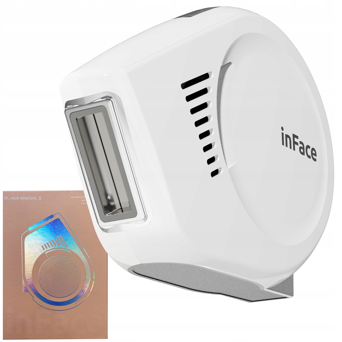 inFace DEPILATOR IPL ZH-01F BEZBOLESNY BEZPIECZNY FOTODEPILACJA CIAŁA Kolor dominujący biały