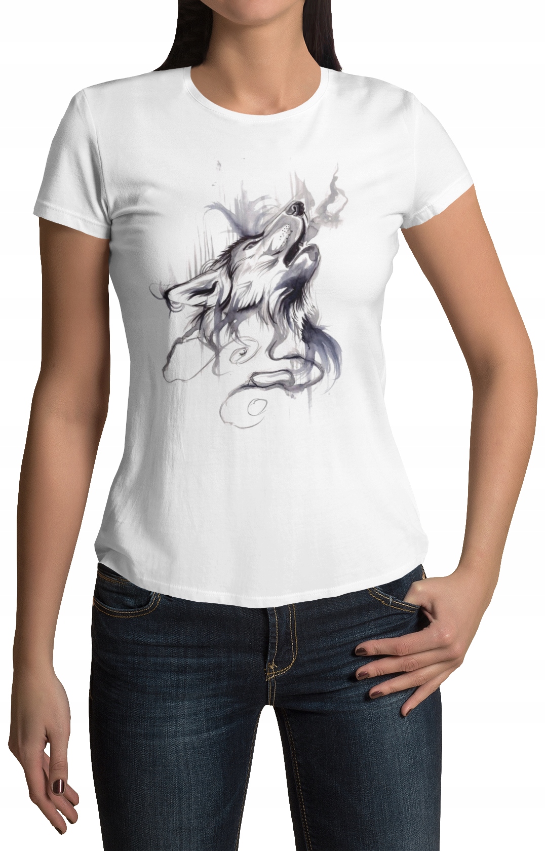 

Koszulka Damska T-shirt Xs Wilk- Wzory!!