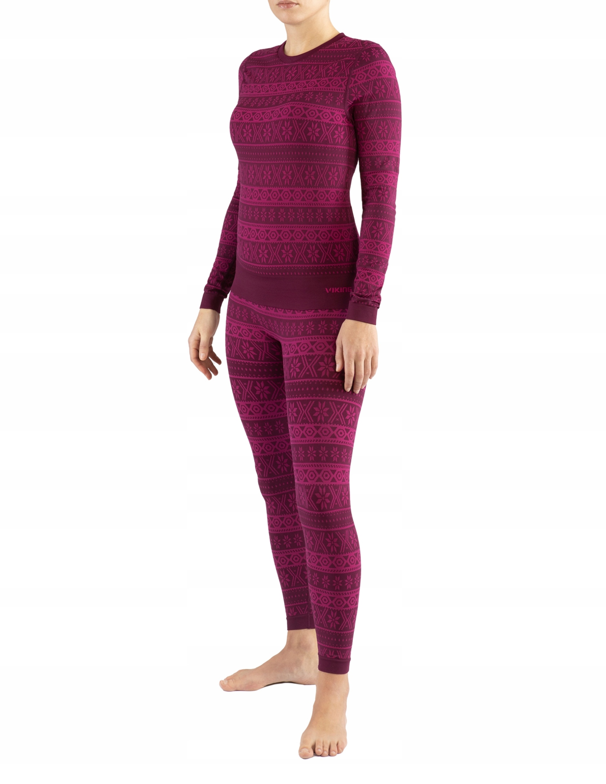 Dámský termoaktivní komplet Viking Hera L Burgundský