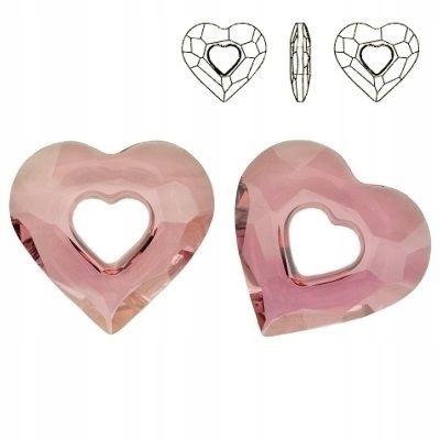 6262 MM 34 Swarovski Miss U Heart Antique Pink