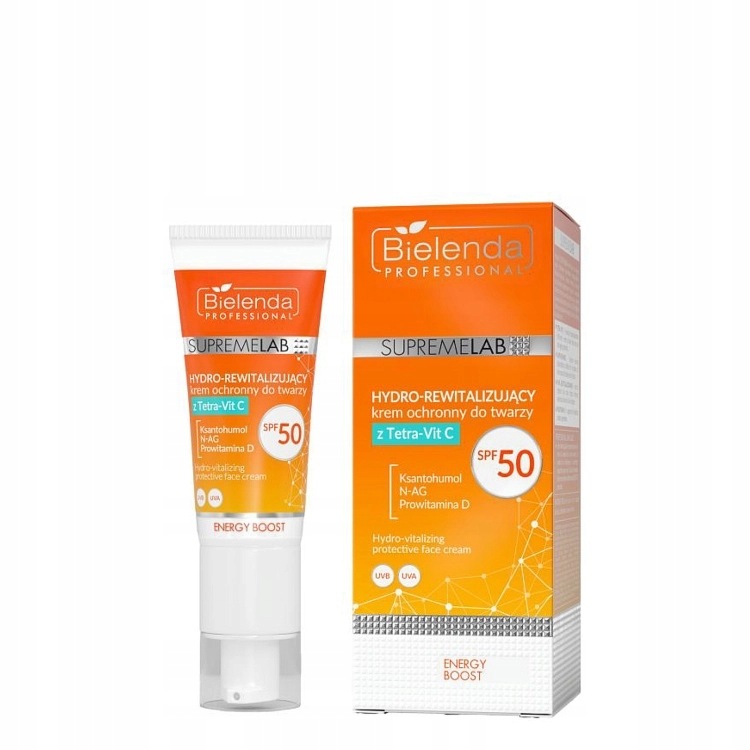 Bielenda Supremelab Hydro-revitalizační ochranný krém Tetra-Vit C Spf 50
