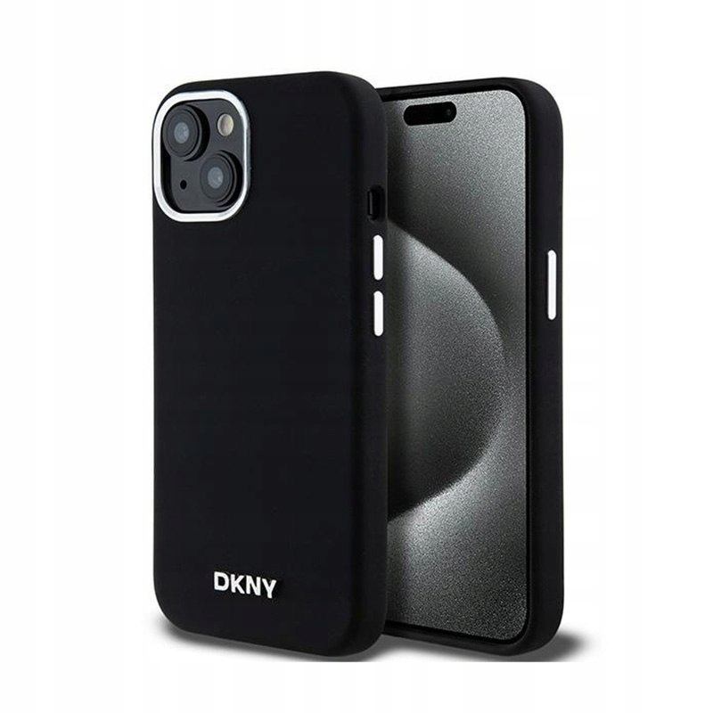 Dkny Tekutý silikon s malým kovovým logem MagSafe Pouzdro pro iPhone 15 Plus 14 Pl