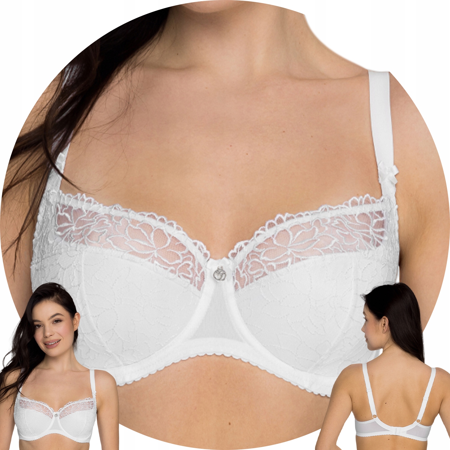 Gaia 899 Goldie Polovyztužená podprsenka bílá 3 100B