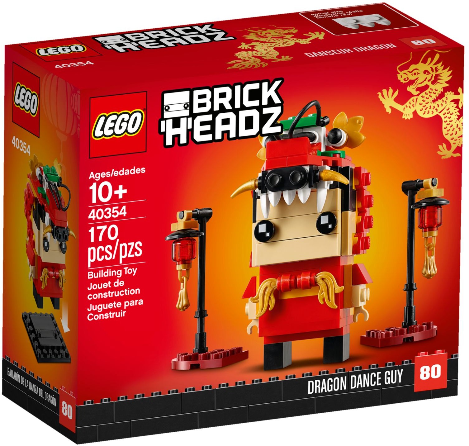 Lego BrickHeadz 40354 Chłopak tańczący taniec smoka