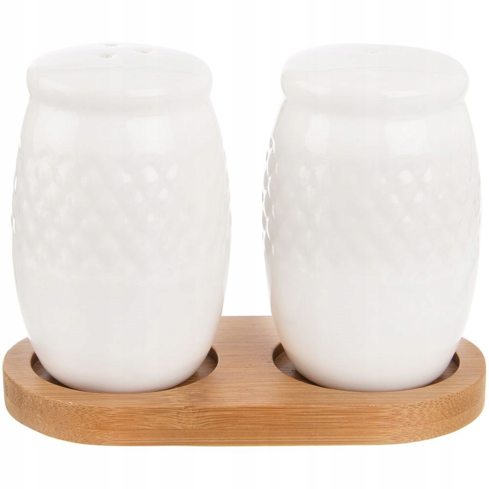 Zestaw SOLNICZKA PIEPRZNICZKA przyprawnik pojemniki na sól pieprz podstawce Młynek brak