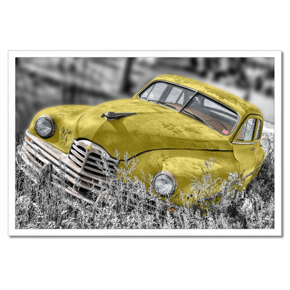 Plakáty v rámu 60x40 Žlutý oldtimer