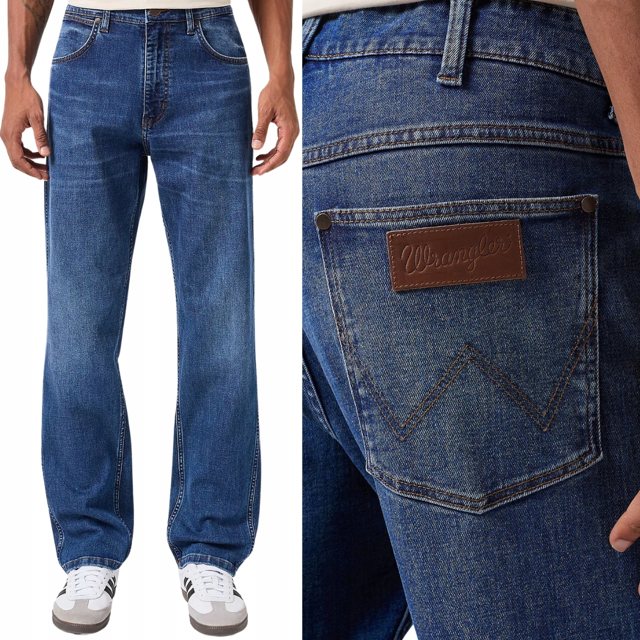 Wrangler Frontier Dean Džins volné jednoduché džínové kalhoty W32 L32